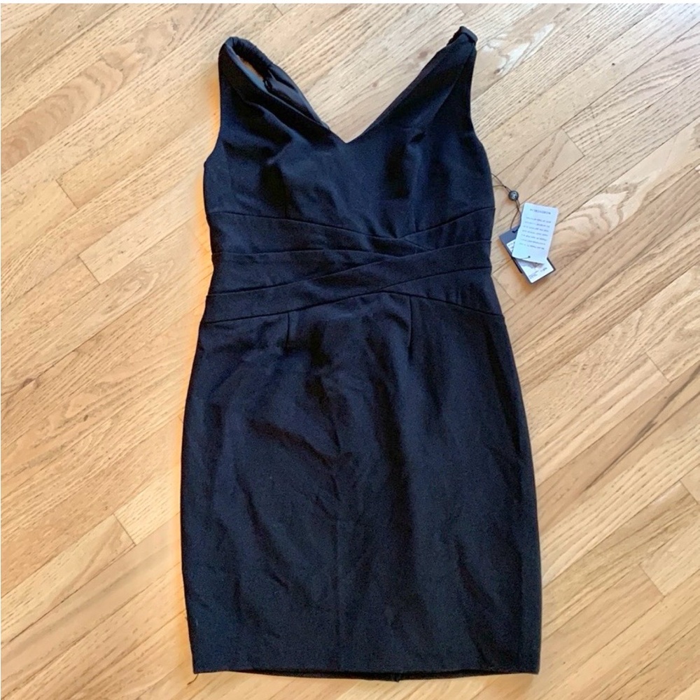 New! Adrianna Papell Black Sleeveless Bodycon size 12